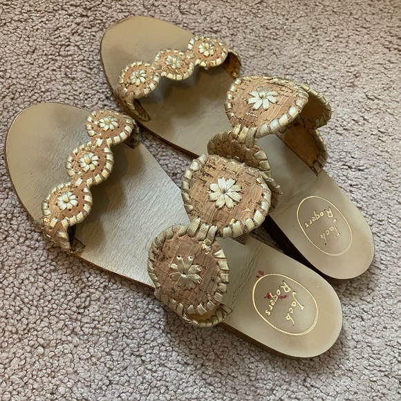 Jack Rogers Lauren Cork Sandals sz 9 - Picture 4 of 6